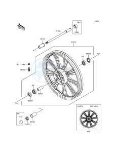 VULCAN 900 CUSTOM VN900CFFA GB XX (EU ME A(FRICA) drawing Front Hub