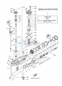 F150BETX drawing PROPELLER-HOUSING-AND-TRANSMISSION-1