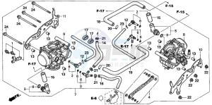 VTR1000F FIRE STORM drawing CARBURETOR (ASSY.)