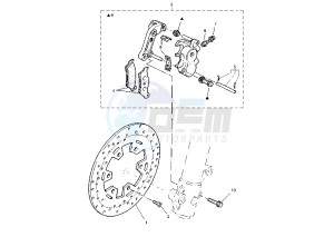 TT R 600 drawing FRONT BRAKE CALIPER