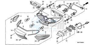 XL1000VA9 Europe Direct - (ED / ABS) drawing TAILLIGHT