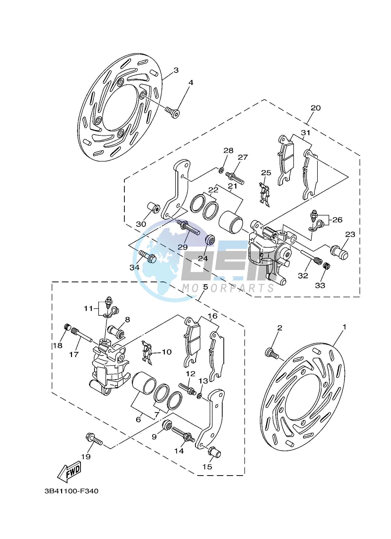 FRONT BRAKE CALIPER