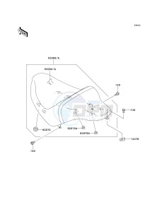 VN 1600 B [VULCAN 1600 MEAN STREAK] (B6F-B8FA) B6F drawing SEAT