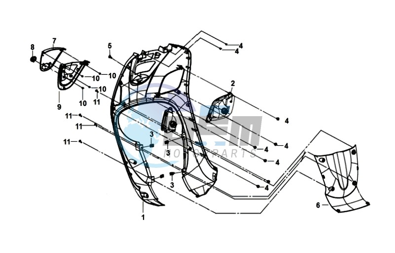 FR PLATE / HEAD LIGHT