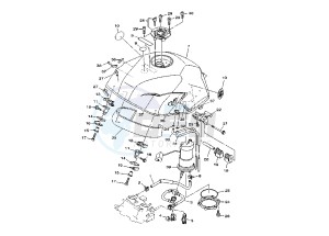 TDM ABS 900 drawing FUEL TANK