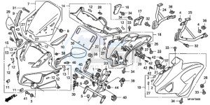 CBF1000T9 F / ABS CMF drawing COWL