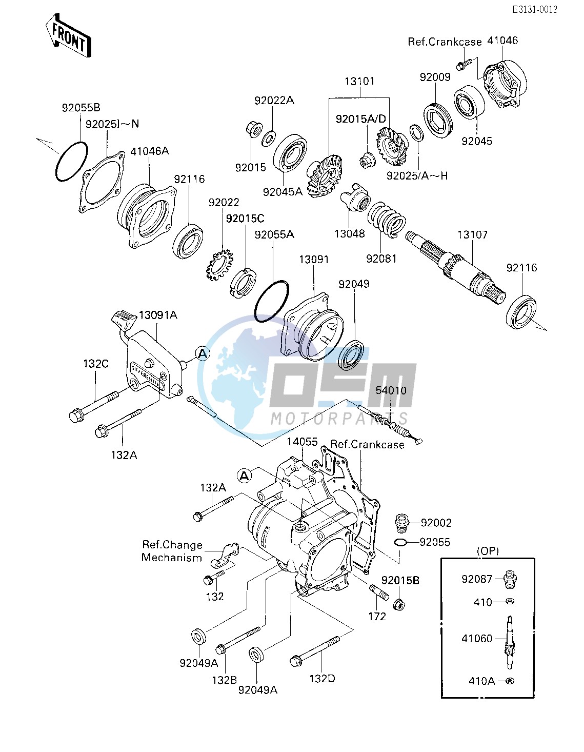 FRONT BEVEL GEARS