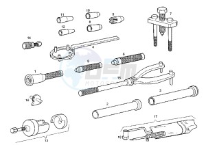 SENDA R RACER - 50 cc drawing WORKSHOP SERVICE TOOLS