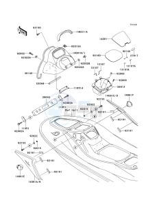 JT 1200 C [1200 STX-R] (1-2) [1200 STX-R] drawing HULL MIDDLE FITTINGS