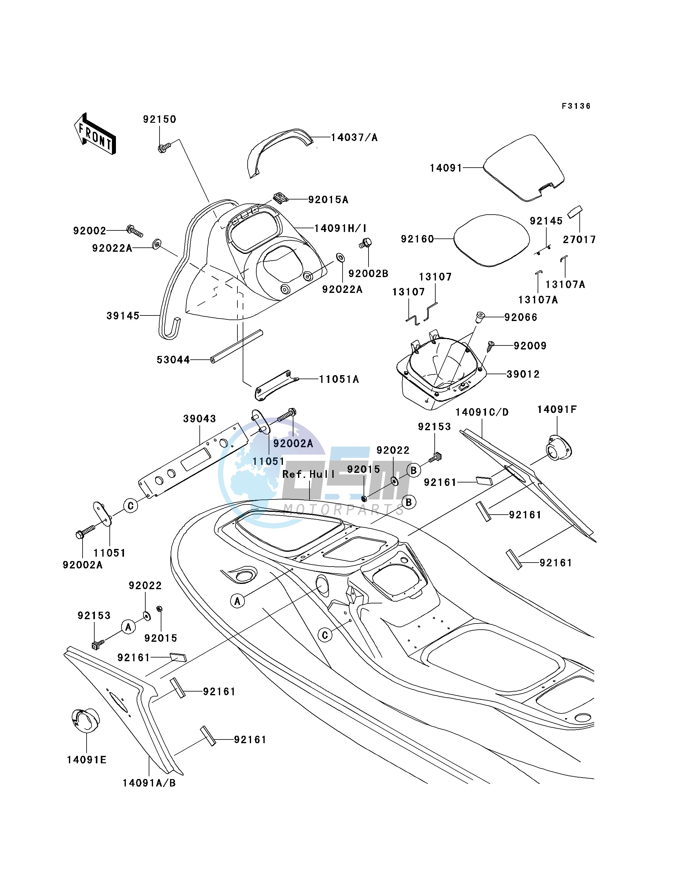 HULL MIDDLE FITTINGS