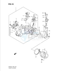 AN400Z drawing THROTTLE BODY