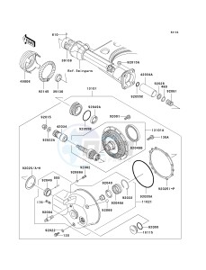 VN 1500 D[VULCAN 1500 CLASSIC] (D1-D2) [VULCAN 1500 CLASSIC] drawing DRIVE SHAFT_FINAL GEAR