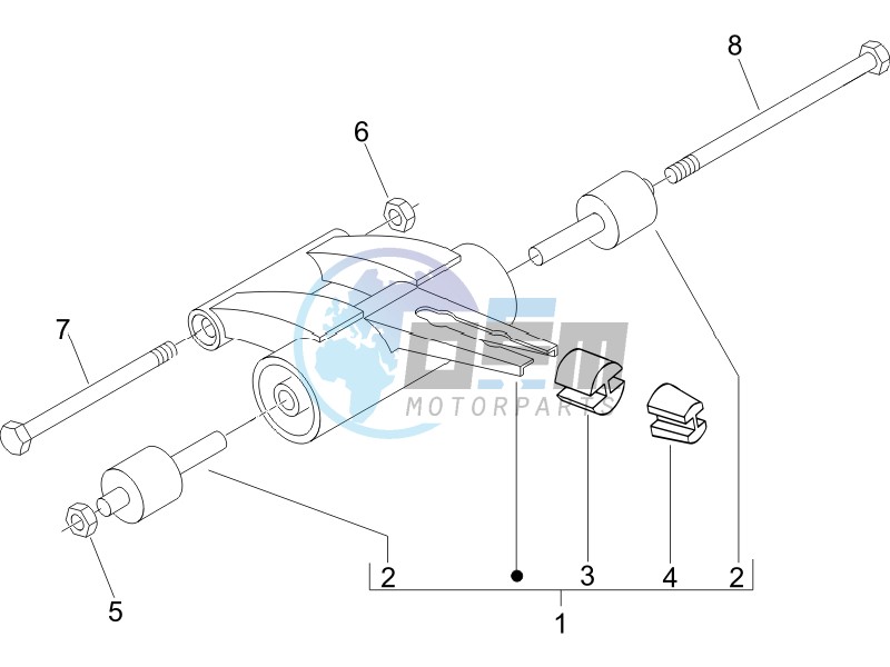 Swinging arm