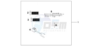 XL700VAB TRANSALP E drawing GRIP HEATER(12B)