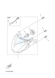 NS50N AEROX NAKED (1PL1 1PL1) drawing HEADLIGHT