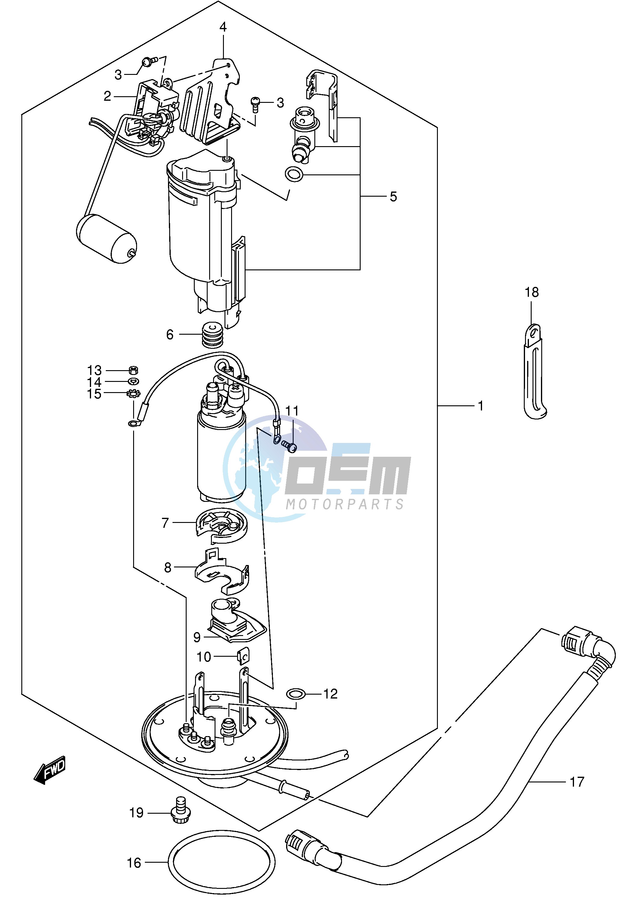 FUEL PUMP (MODEL K2 K3)