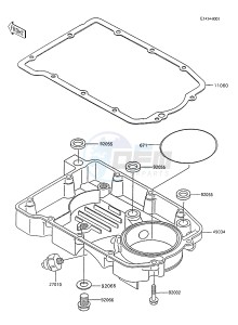 ZX 600 C [NINJA 600R] (C8-C9) [NINJA 600R] drawing OIL PAN