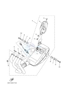 MT-09 TRACER MT09TRA TRACER 900 (2SCT) drawing EXHAUST