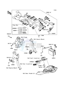 Z1000 ZR1000DDF FR GB XX (EU ME A(FRICA) drawing Chassis Electrical Equipment