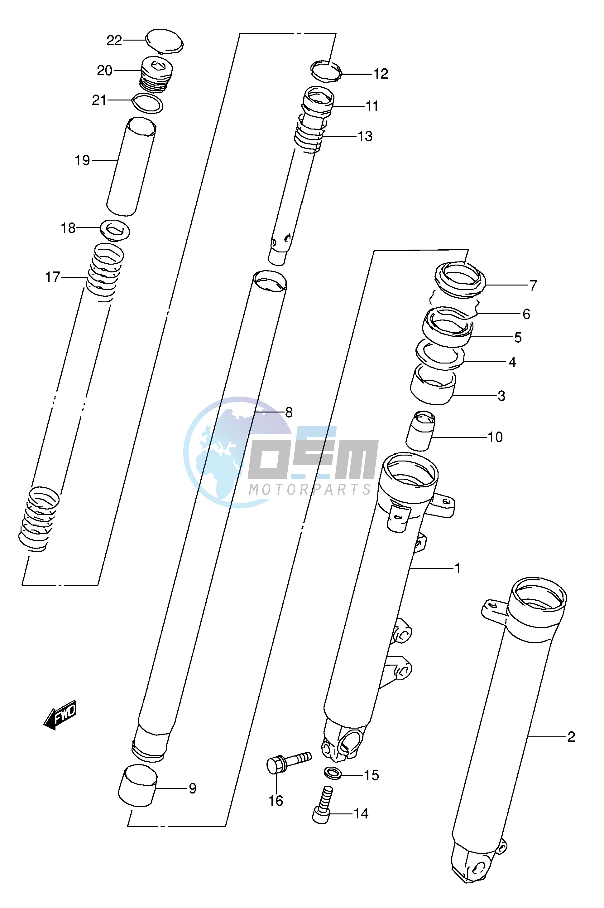 FRONT DAMPER (MODEL K L M)