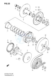 UH125G BURGMAN EU drawing TRANSMISSION (1)