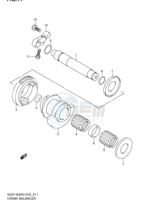 GSX1400 (E2) drawing CRANK BALANCER