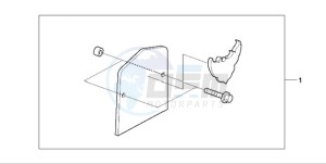 VT750CA9 Ireland - (EK / MME ST) drawing BACKREST PLATE