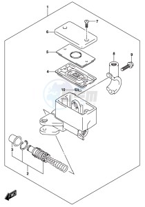 DL1000A drawing FRONT MASTER CYLINDER