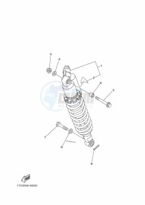 YFZ450R YFZ45YSXK (BW2H) drawing REAR SUSPENSION