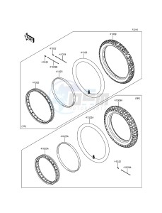 KLX125 KLX125CDS XX (EU ME A(FRICA) drawing Tires