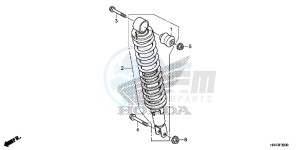 TRX500FE2E TRX500FE2 Europe Direct - (ED) drawing REAR CUSHION