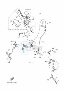 YFM450FWBD KODIAK 450 (B5R3) drawing FRONT MASTER CYLINDER