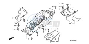 CBR1000RRA Korea - (KO) drawing REAR FENDER (CBR1000RR)