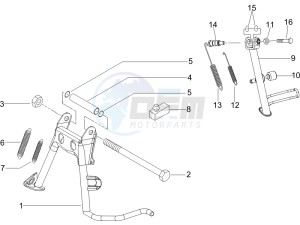 LX 50 4T 2V 25 Kmh Touring NL drawing Stand