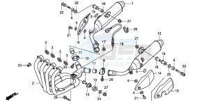 CBF1000S drawing EXHAUST MUFFLER