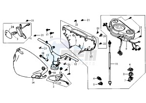 JET - 50 cc drawing DASHBOARD UNIT