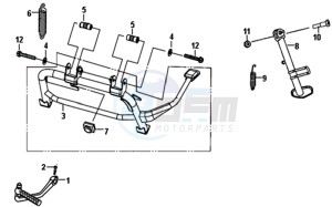 CROX 50 25KMH (L8 L9) NL EURO4 drawing MAIN STAND KICK STARTER ARM