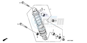 XL125VB drawing REAR CUSHION