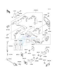 EN 500 C [VULCAN 500 LTD] (C6-C9) [VULCAN 500 LTD] drawing IGNITION SWITCH_LOCKS_REFLECTORS