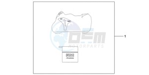 CBR1000RR9 France - (F / CMF MME TRI) drawing INDOOR BODY COVER HRC