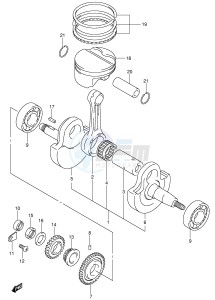 LT-Z400 (E19) drawing CRANKSHAFT