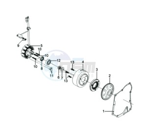 GTS 250 EVO drawing MAGNETO / FLYWHEEL