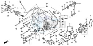 TRX350FM RANCHER 4X4S drawing FRONT CRANKCASE COVER (2)