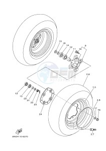 YFZ450R YFZ45YSSH YFZ450R SPECIAL EDITION (BW24) drawing FRONT WHEEL