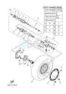 YXE700ES YXE70WPSG WOLVERINE R (BN54) drawing FRONT WHEEL