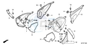 CB1000RAB drawing SIDE COVER