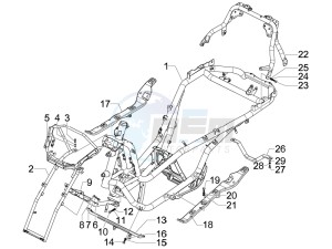 MP3 300 ie lt MP3 300 ie lt Sport drawing Frame bodywork