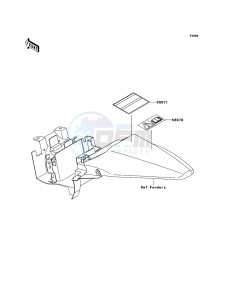 KLX110 KLX110CDF EU drawing Labels