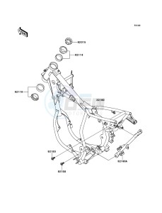 KX65 KX65ADF EU drawing Frame