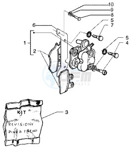 X9 180 Amalfi drawing Brake calipers